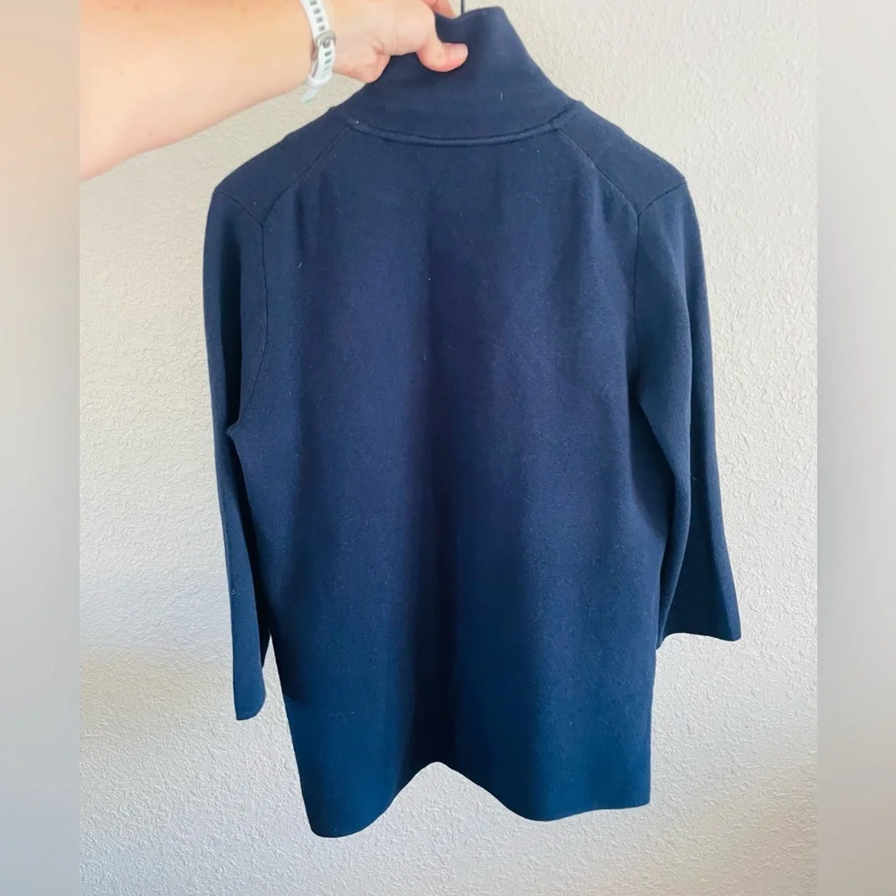 J. Crew Navy Blue Sweater Blazer Jacket